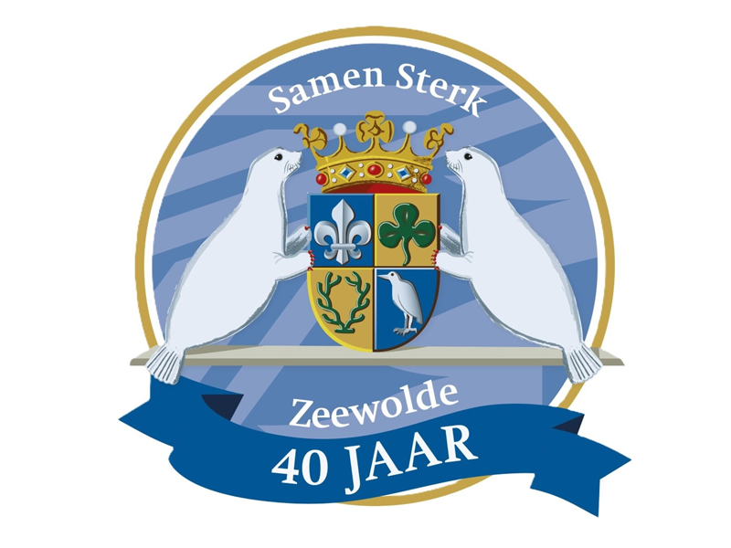 Jubileumvlaggen in trek