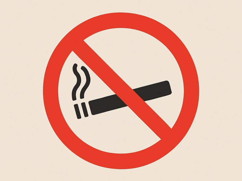 Stop met roken bord.