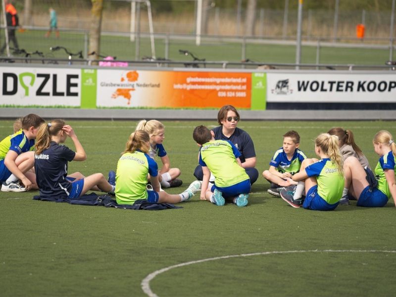 Training korfbal Zeewolde