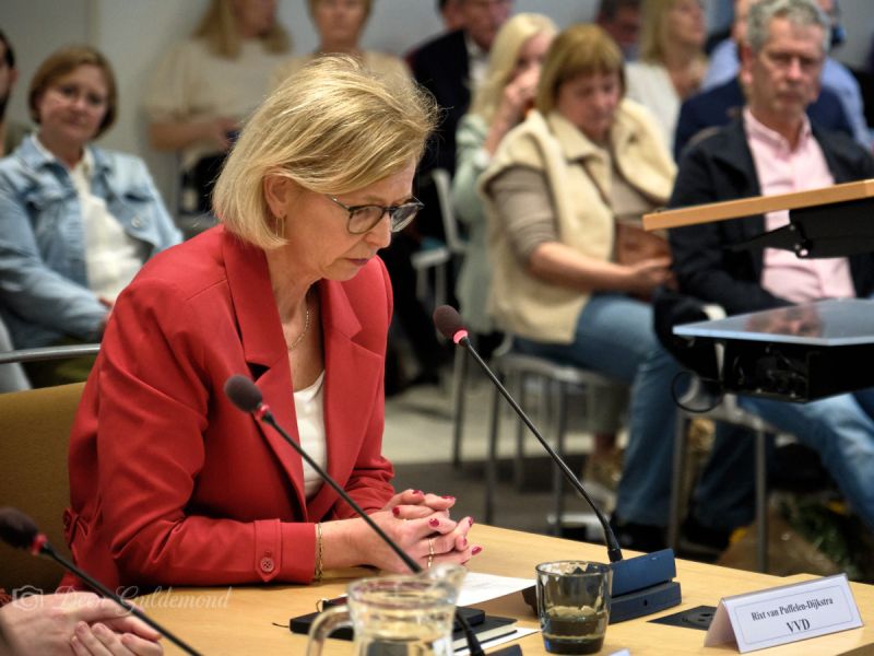 Rixt van Puffelen in de raadszaal