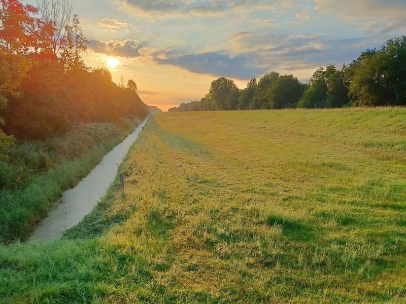 Foto van landschap en groene natuur
