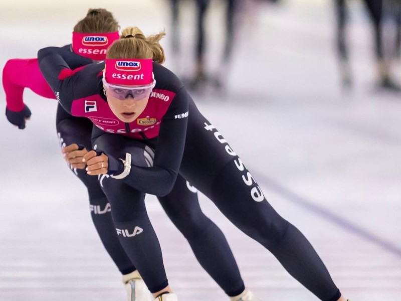 Rosalie van Vliet in haar Team Essent