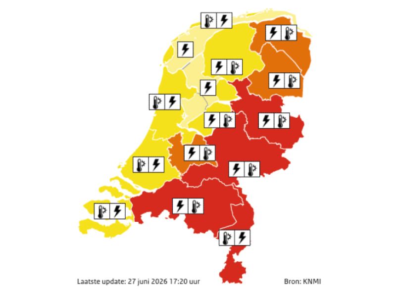 Weer kaart knmi