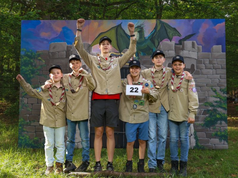 Scouts op kamp