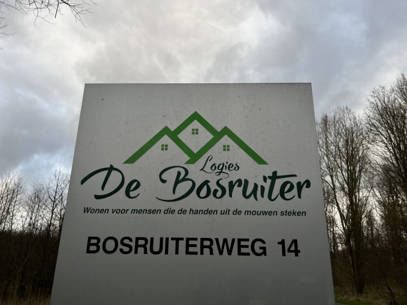 Bord bij de bosruiterweg 14 in zeewolde