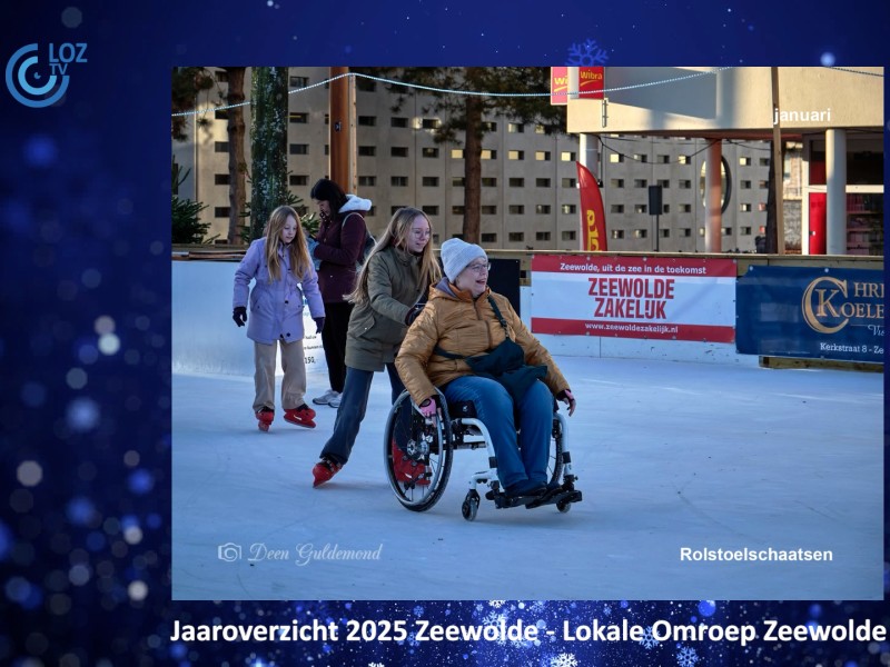 Een fragment van het jaaroverzicht, deze is van het rolstoelschaatsen in januari 2025
