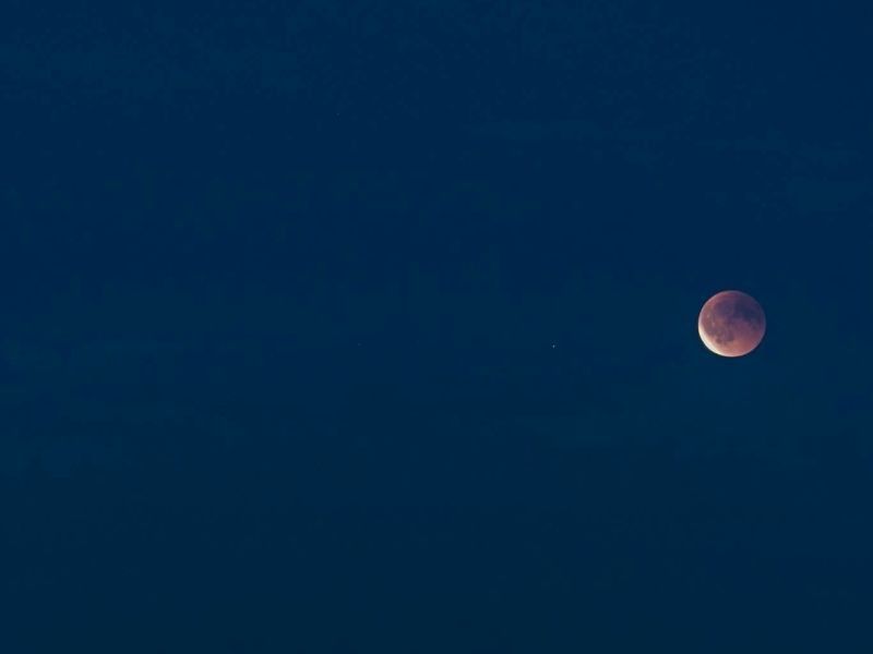 Maansverduistering trekt veel bekijks in Zeewolde