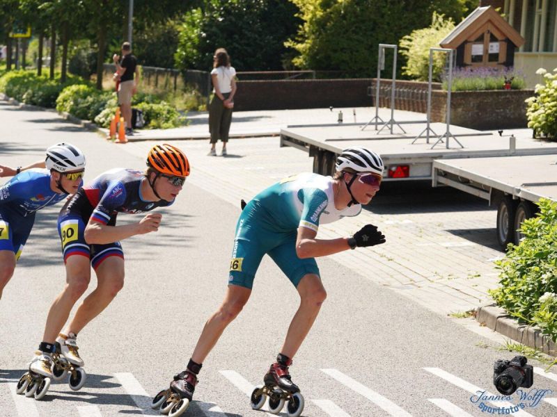 Friso van Vliet sprint naar zilver op NK Marathon Inlineskaten