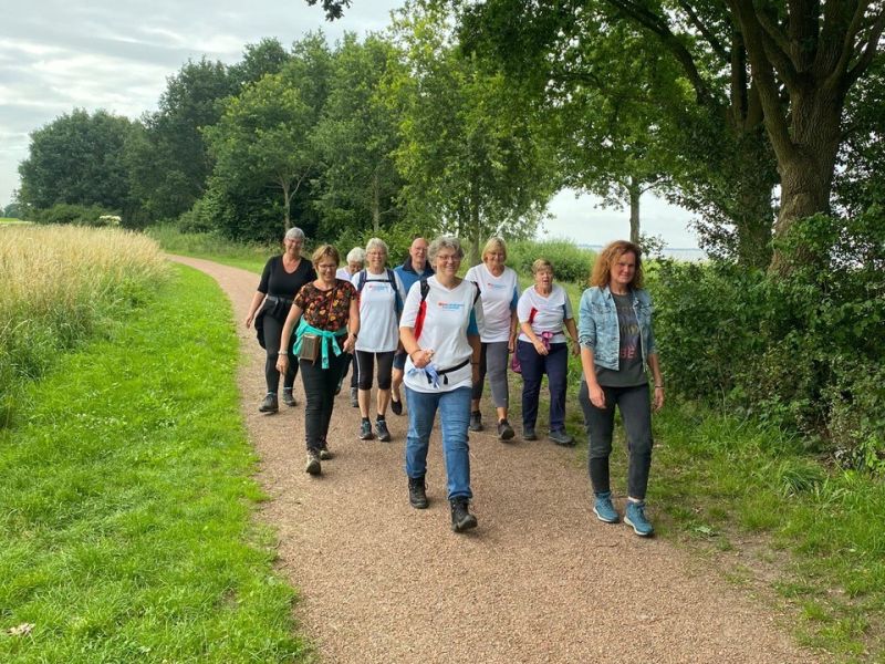 Wandelaars door de natuur