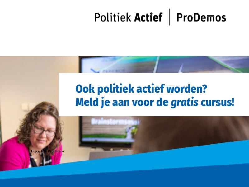 Gratis cursus Politiek Actief voor de provincie