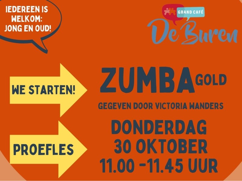 Foto van een flyer voor een sportactiviteit.