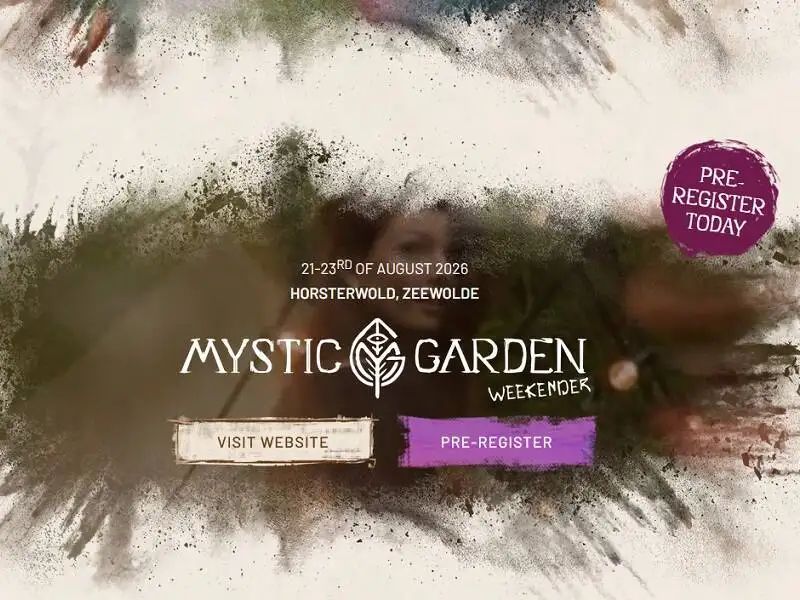 Flyer festival Mystic Garden.