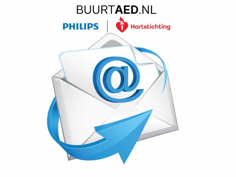 Stichting Buurt AED mailen voor vragen