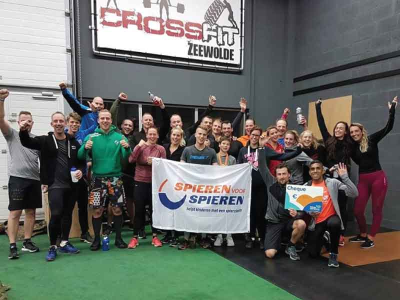 Crossfit Zeewolde haalt 3999,00 EURO op voor Spieren voor Spieren