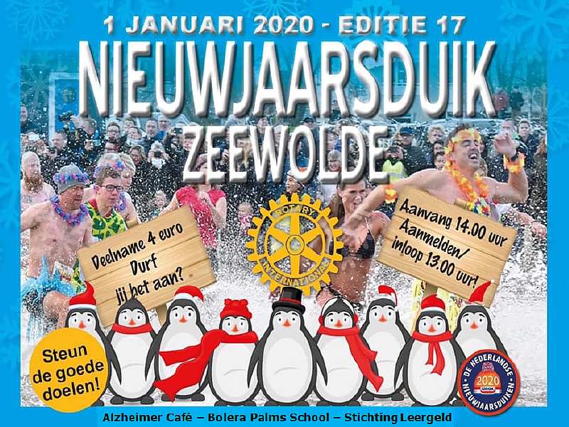 Doe mee aan de 17e editie van de Rotary Nieuwjaarsduik Zeewolde!