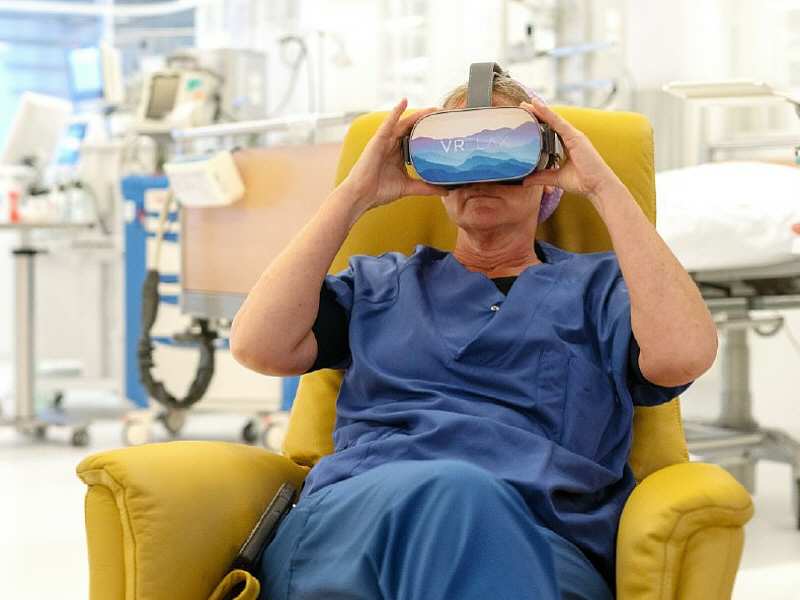 VR-bril voor stressreductie 