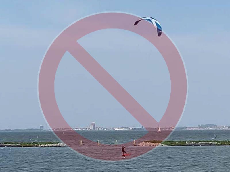 Kitesurfen in Zeewolde verboden
