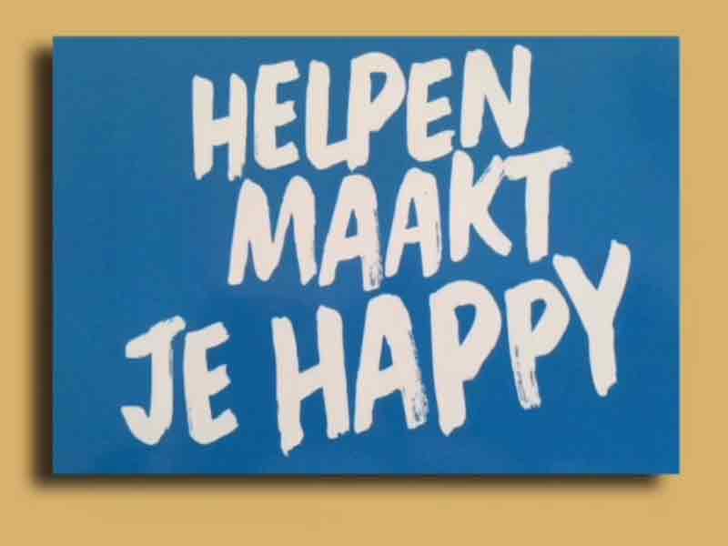 Helpen maakt je Happy