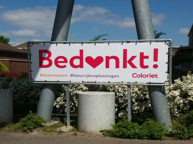 Coloriet bedankt iedereen