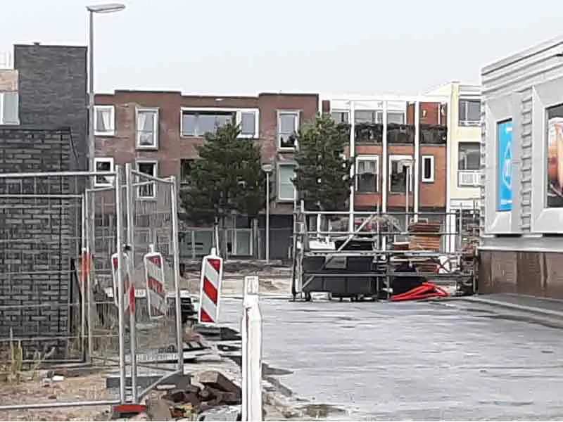 Werkzaamheden rondom parkeerplaats AH