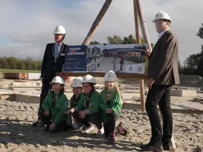 Start bouw Avonturenhuis Scoutinglandgoed 