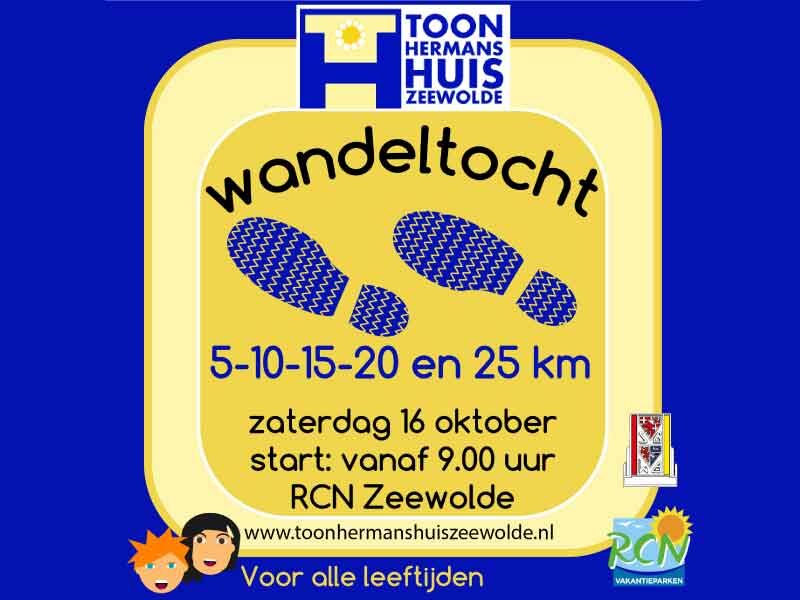 Wandeltocht Toon Hermans Huis Zeewolde, 16 oktober 