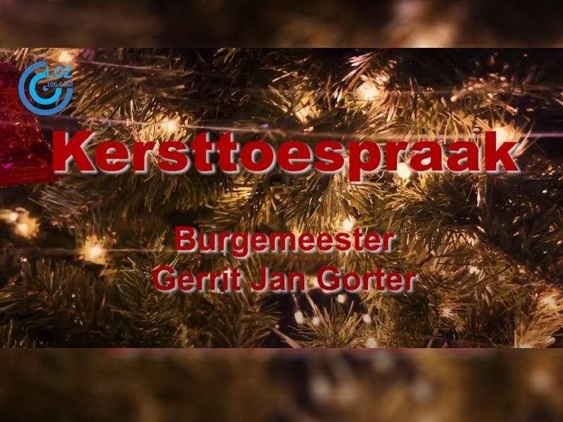 Kersttoespraak Burgemeester Gerrit Jan Gorter