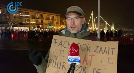 Zo’n honderd demonstranten voor Meta-protest