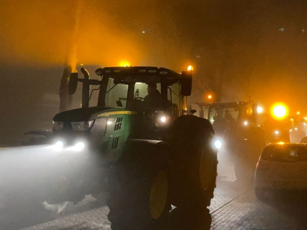 Boerenprotest voor en tijdens Meta-vergadering