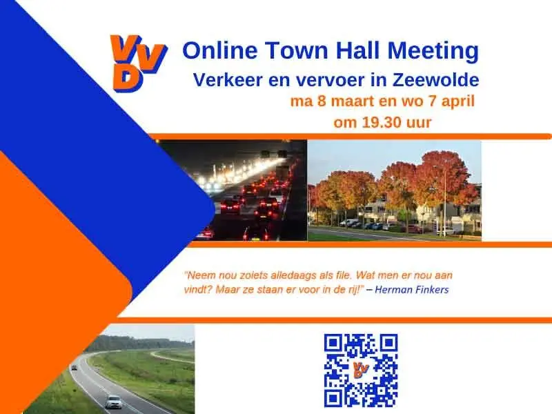 Online Town Hall Meeting over verkeer en vervoer.