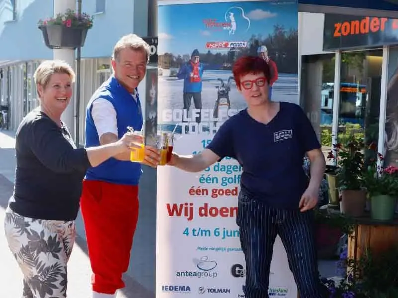 Auke Hempenius klaar voor de Golf elfstedentocht