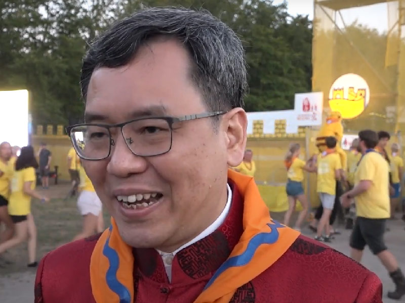 Subkamp "De Muur" op waterscout kamp Nawaka geopend door Chinese ambassadeur