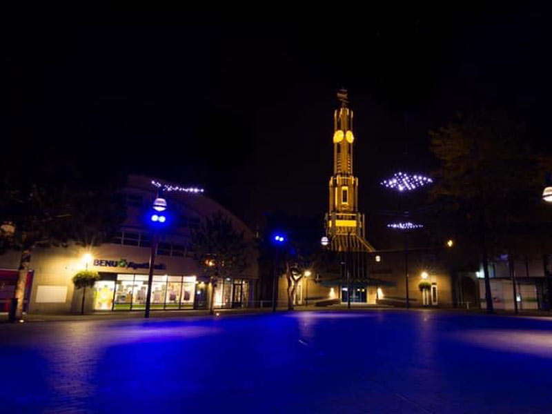 Zeewolde kleurt blauw geel