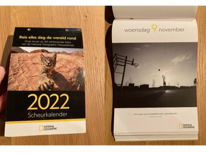 Zeewoldenaar in kalender National Geographic