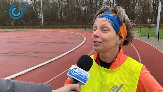 Lunchtraining op atletiekbaan