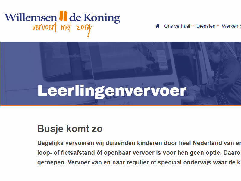 Wmo-, leerlingen- en jeugdvervoer ViaVé gegund aan Willemsen-de Koning