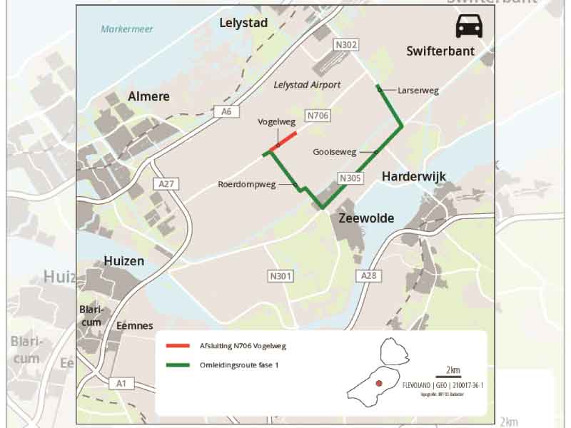 Vanaf 20 juni groot onderhoud Vogelweg