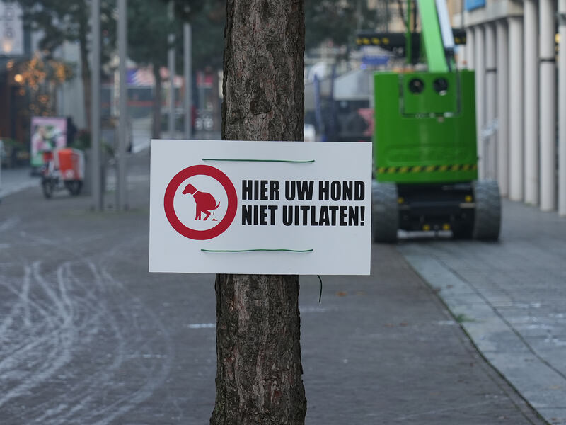 Geen poep op de stoep!