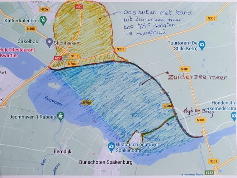 Politieke partij Bunschoten lanceert plan voor Zuiderzeemeer