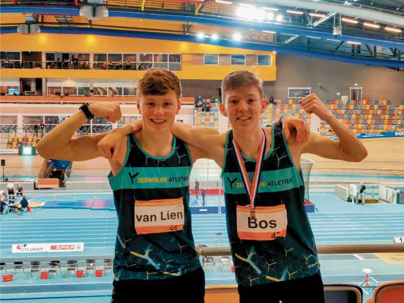 Podiumplaats op NK Meerkamp atletiek