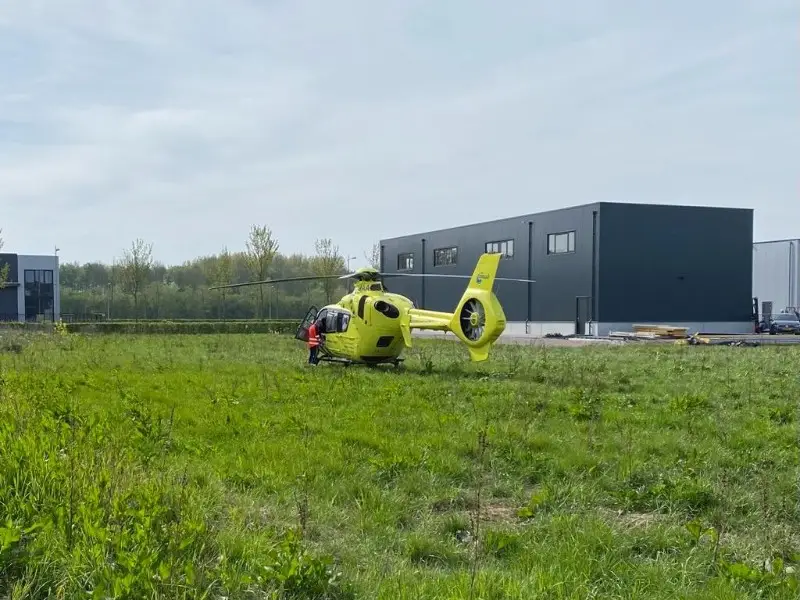 Bedrijfsongeval met zware pallet