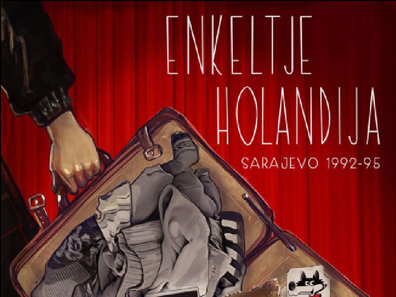 aankondiging van de voorstelling enkeltje holandija