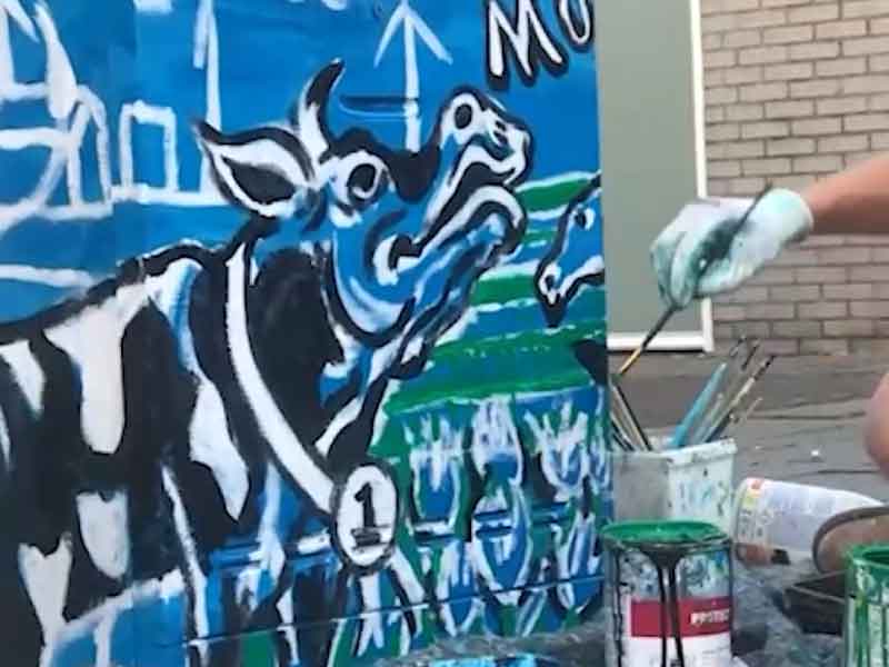 Geschilderde kastjes verfraaien Zeewolde