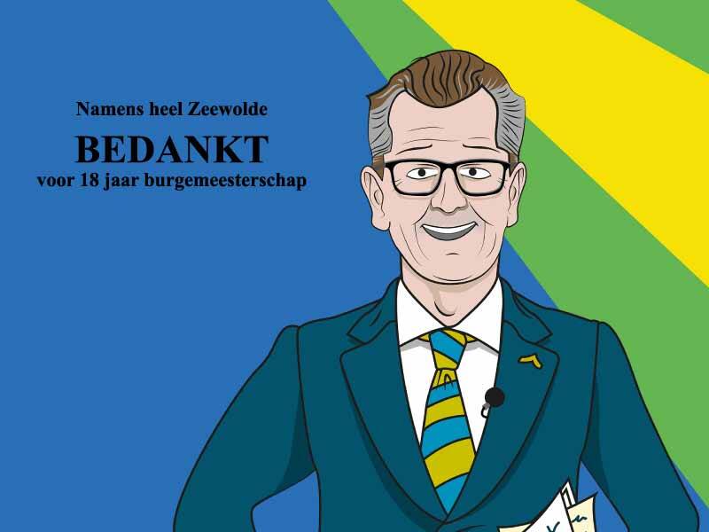 Zeewolde bedankt burgemeester Gorter