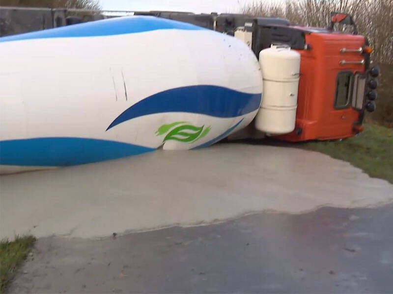 Scheur in betonmixer 