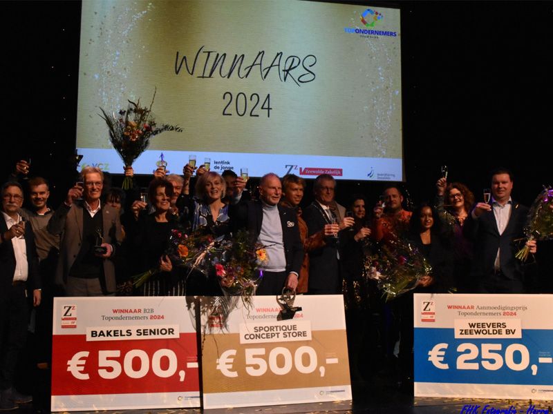 Winnaars top ondernemers verkiezingen 2024 Zeewolde