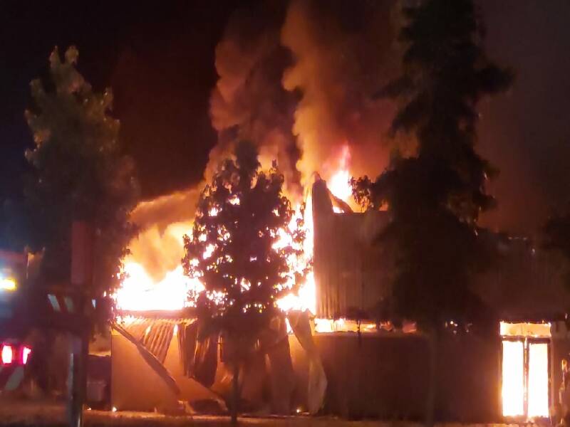 Paarden komen om in brand bij manege Bosruiterweg