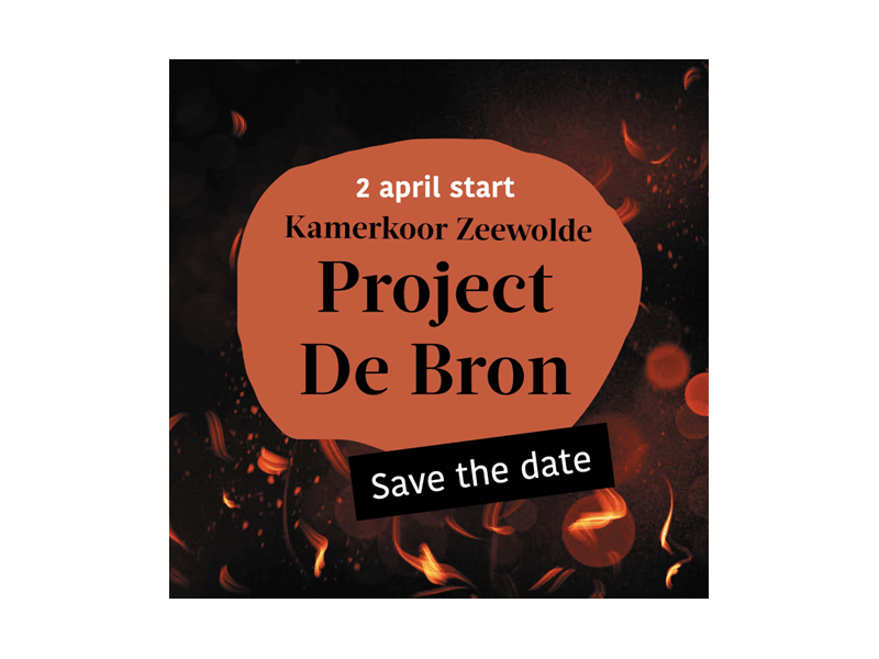 aankondiging van het kamerkoor 