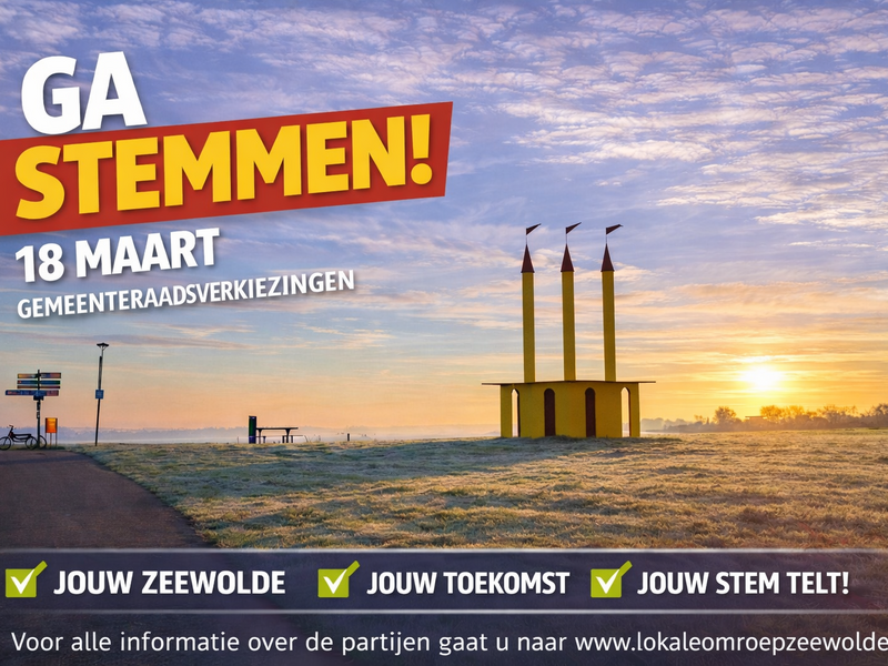 Ga stemmen 18 maart voor een nieuwe gemeenteraad