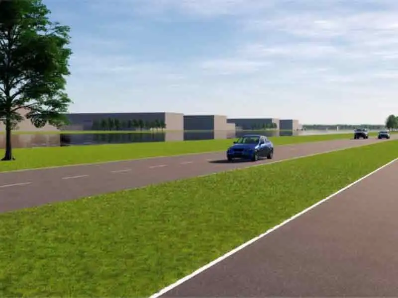 artist impressie van het Meta datacenter 